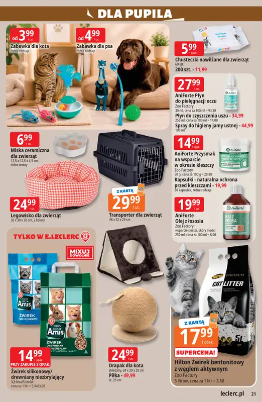 Leclerc - gazetka promocyjna Oferta E.Leclerc od wtorku 11.08 do soboty 22.08 - strona 21