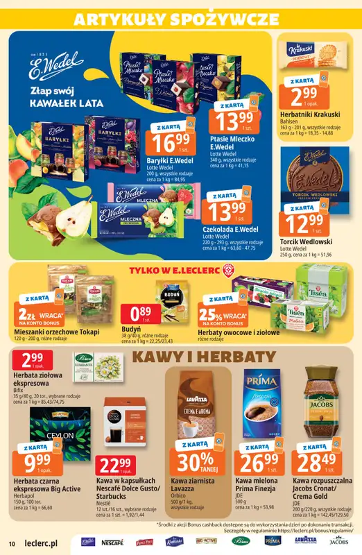 Leclerc - gazetka promocyjna Oferta E.Leclerc od wtorku 11.08 do soboty 22.08 - strona 10