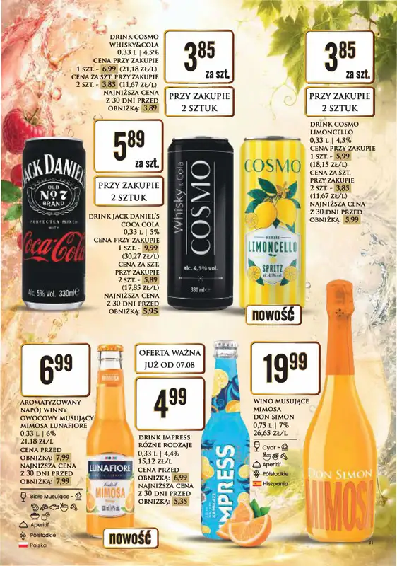 Dino - gazetka promocyjna Katalog alkoholowyㅤ od poniedziałku 10.08 do piątku 14.08 - strona 21