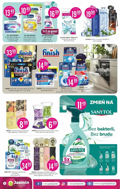 Drogerie Jasmin - gazetka promocyjna Gazetka od poniedziałku 10.08 do poniedziałku 31.08 - strona 6