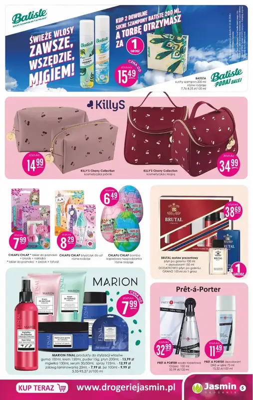 Drogerie Jasmin - gazetka promocyjna Gazetka od poniedziałku 10.08 do poniedziałku 31.08 - strona 5