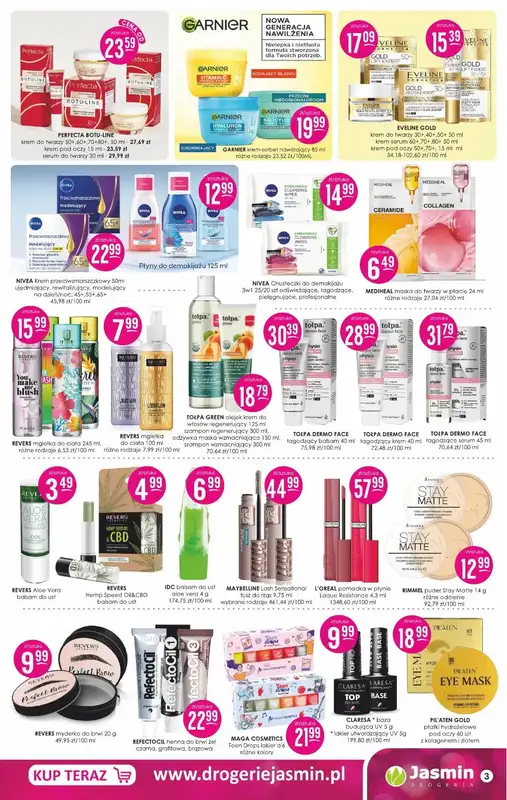 Drogerie Jasmin - gazetka promocyjna Gazetka od poniedziałku 10.08 do poniedziałku 31.08 - strona 3