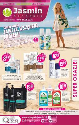Drogerie Jasmin - gazetka promocyjna Gazetka od poniedziałku 10.08 do poniedziałku 31.08