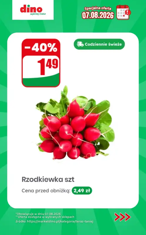 Dino - gazetka promocyjna Specjalna oferta na 07.08.2026 - promocje spoza gazetki od piątku 07.08 do piątku 07.08 - strona 8