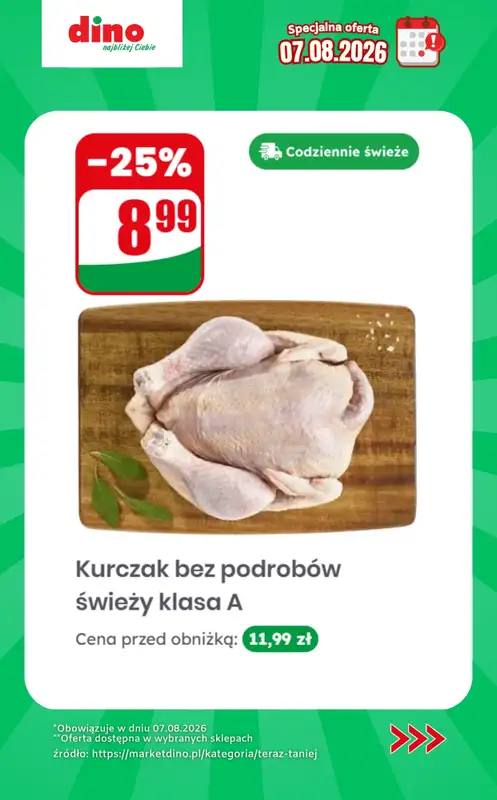 Dino - gazetka promocyjna Specjalna oferta na 07.08.2026 - promocje spoza gazetki od piątku 07.08 do piątku 07.08 - strona 7
