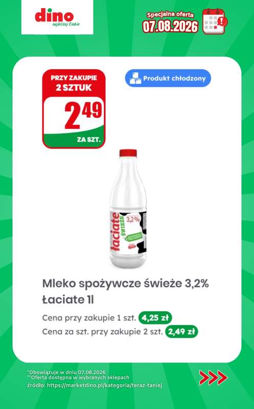 Dino - gazetka promocyjna Specjalna oferta na 07.08.2026 - promocje spoza gazetki od piątku 07.08 do piątku 07.08 - strona 3