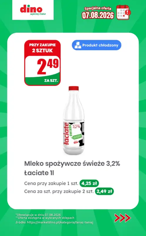 Dino - gazetka promocyjna Specjalna oferta na 07.08.2026 - promocje spoza gazetki od piątku 07.08 do piątku 07.08 - strona 3
