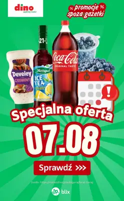 Dino - gazetka promocyjna Specjalna oferta na 07.08.2026 - promocje spoza gazetki od piątku 07.08 do piątku 07.08