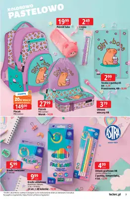 Leclerc - gazetka promocyjna Oferta E.Leclerc | Powrót do szkoły od wtorku 11.08 do poniedziałku 31.08 - strona 7