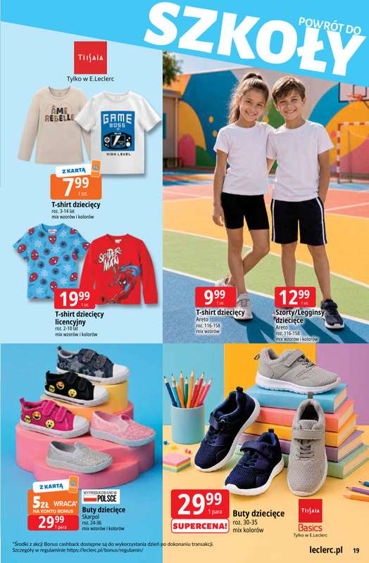 Leclerc - gazetka promocyjna Oferta E.Leclerc | Powrót do szkoły od wtorku 11.08 do poniedziałku 31.08 - strona 19