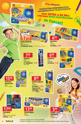 Leclerc - gazetka promocyjna Oferta E.Leclerc | Powrót do szkoły od wtorku 11.08 do poniedziałku 31.08 - strona 4