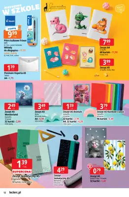 Leclerc - gazetka promocyjna Oferta E.Leclerc | Powrót do szkoły od wtorku 11.08 do poniedziałku 31.08 - strona 12