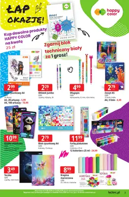 Leclerc - gazetka promocyjna Oferta E.Leclerc | Powrót do szkoły od wtorku 11.08 do poniedziałku 31.08 - strona 3