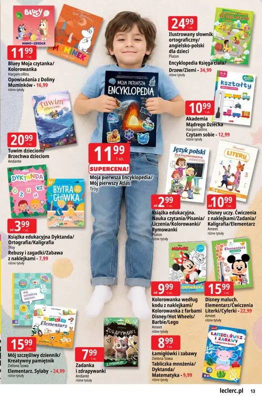 Leclerc - gazetka promocyjna Oferta E.Leclerc | Powrót do szkoły od wtorku 11.08 do poniedziałku 31.08 - strona 13