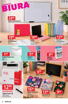 Leclerc - gazetka promocyjna Oferta E.Leclerc | Powrót do szkoły od wtorku 11.08 do poniedziałku 31.08 - strona 22