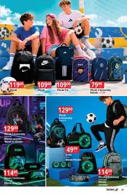 Leclerc - gazetka promocyjna Oferta E.Leclerc | Powrót do szkoły od wtorku 11.08 do poniedziałku 31.08 - strona 21
