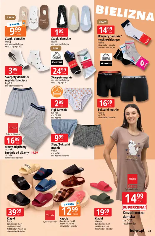 Leclerc - gazetka promocyjna Oferta E.Leclerc | Powrót do szkoły od wtorku 11.08 do poniedziałku 31.08 - strona 31