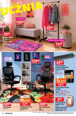 Leclerc - gazetka promocyjna Oferta E.Leclerc | Powrót do szkoły od wtorku 11.08 do poniedziałku 31.08 - strona 24
