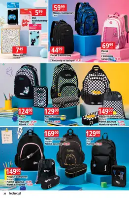Leclerc - gazetka promocyjna Oferta E.Leclerc | Powrót do szkoły od wtorku 11.08 do poniedziałku 31.08 - strona 20