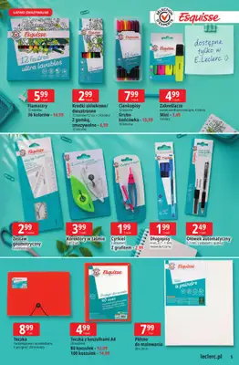 Leclerc - gazetka promocyjna Oferta E.Leclerc | Powrót do szkoły od wtorku 11.08 do poniedziałku 31.08 - strona 5