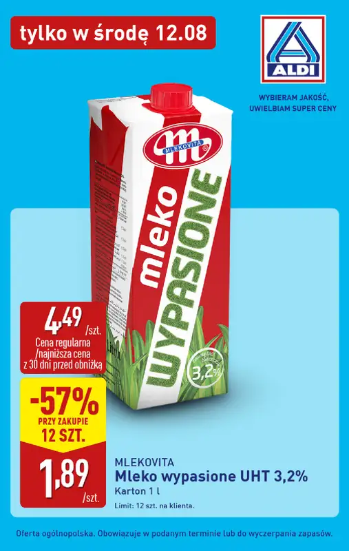 Aldi - gazetka promocyjna Najlepsze oferty na środę w Aldi! od środy 12.08 do środy 12.08 - strona 4