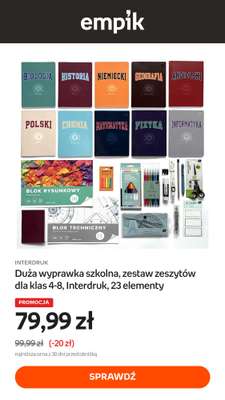 Empik - gazetka promocyjna Back to school - oferta on-line od piątku 07.08 do soboty 15.08