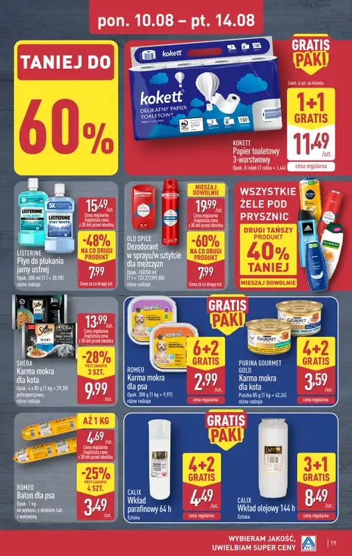 Aldi - gazetka promocyjna Pełny katalog! od poniedziałku 10.08 do piątku 14.08 - strona 19