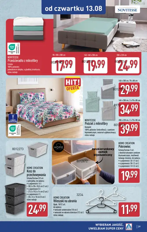 Aldi - gazetka promocyjna Pełny katalog! od poniedziałku 10.08 do piątku 14.08 - strona 39