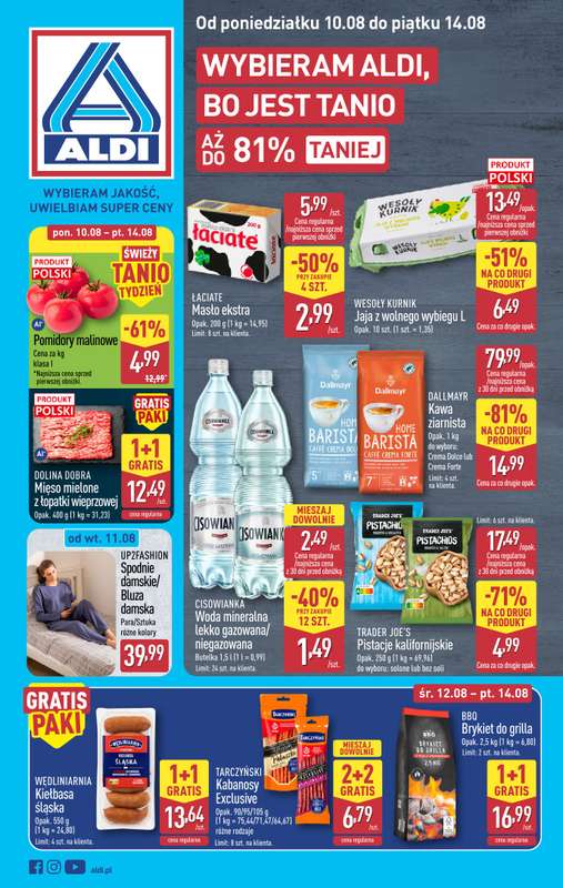 Aldi - gazetka promocyjna Pełny katalog! od poniedziałku 10.08 do piątku 14.08