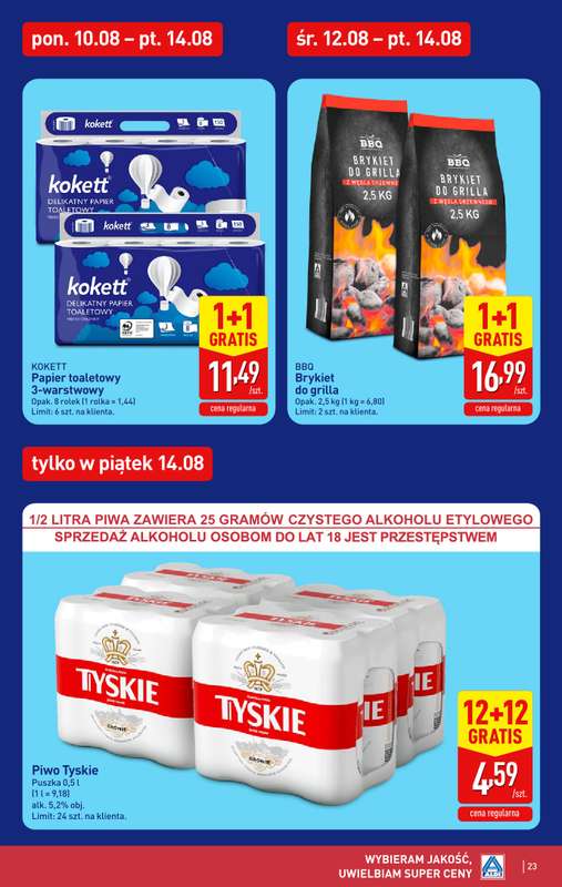 Aldi - gazetka promocyjna Pełny katalog! od poniedziałku 10.08 do piątku 14.08 - strona 23