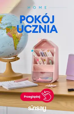 Sinsay - gazetka promocyjna Home: pokój ucznia od piątku 07.08 
