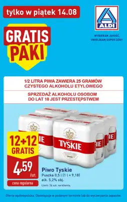 Aldi - gazetka promocyjna Najlepsze oferty na piątek w Aldi! od piątku 14.08 do piątku 14.08 - strona 4
