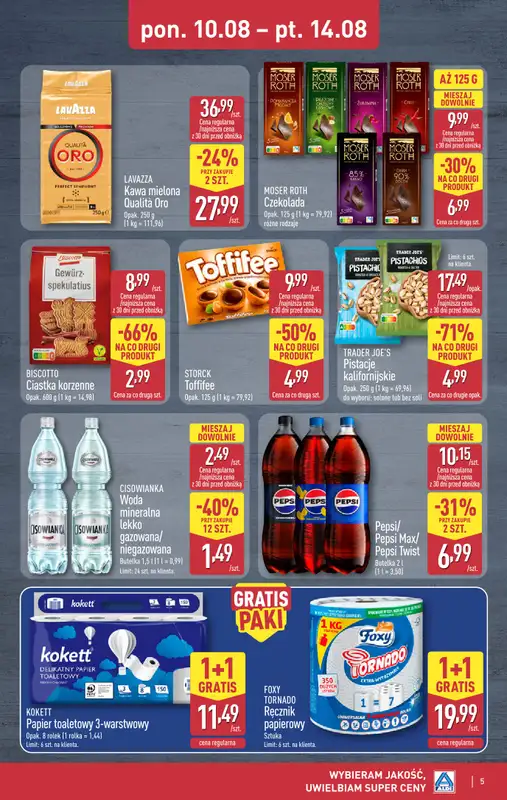 Aldi - gazetka promocyjna Weekend super cen w Aldi! od środy 12.08 do piątku 14.08 - strona 5