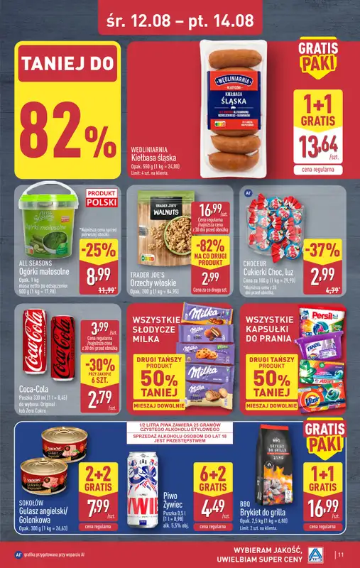 Aldi - gazetka promocyjna Weekend super cen w Aldi! od środy 12.08 do piątku 14.08 - strona 11