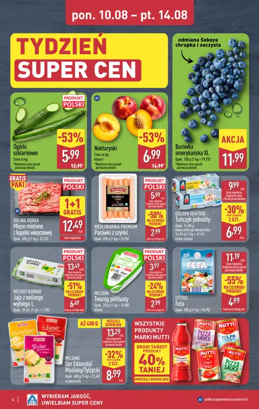 Aldi - gazetka promocyjna Weekend super cen w Aldi! od środy 12.08 do piątku 14.08 - strona 4