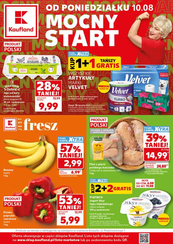 Kaufland - gazetka promocyjna Mocny Start od poniedziałku 10.08 do wtorku 11.08