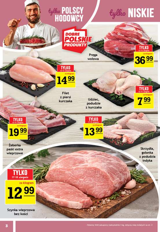 Gram Market - gazetka promocyjna Gazetka od środy 12.08 do wtorku 18.08 - strona 3