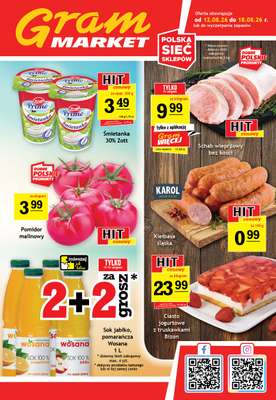 Gram Market - gazetka promocyjna Gazetka od środy 12.08 do wtorku 18.08