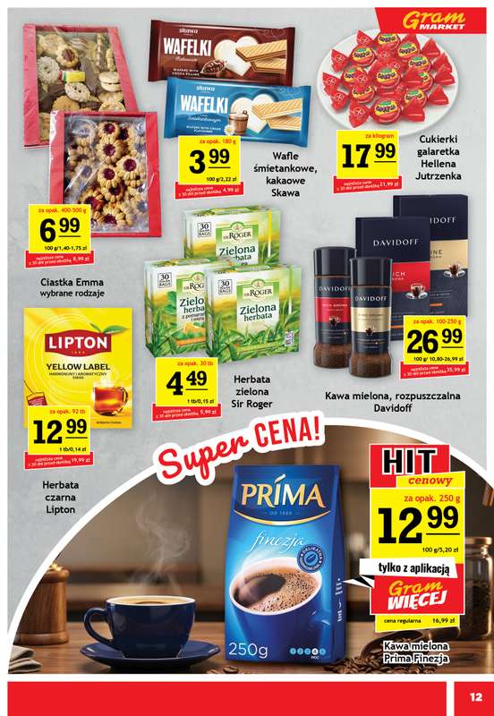 Gram Market - gazetka promocyjna Gazetka od środy 12.08 do wtorku 18.08 - strona 12