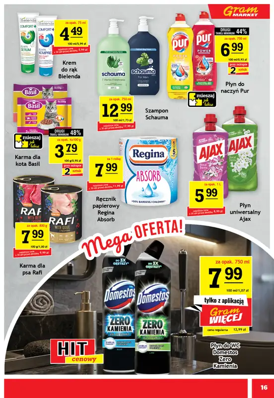 Gram Market - gazetka promocyjna Gazetka od środy 12.08 do wtorku 18.08 - strona 16