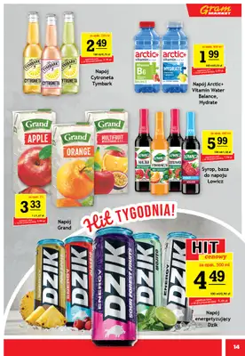 Gram Market - gazetka promocyjna Gazetka od środy 12.08 do wtorku 18.08 - strona 14
