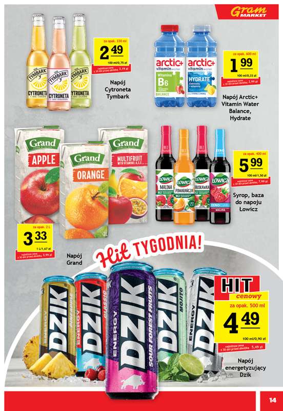 Gram Market - gazetka promocyjna Gazetka od środy 12.08 do wtorku 18.08 - strona 14