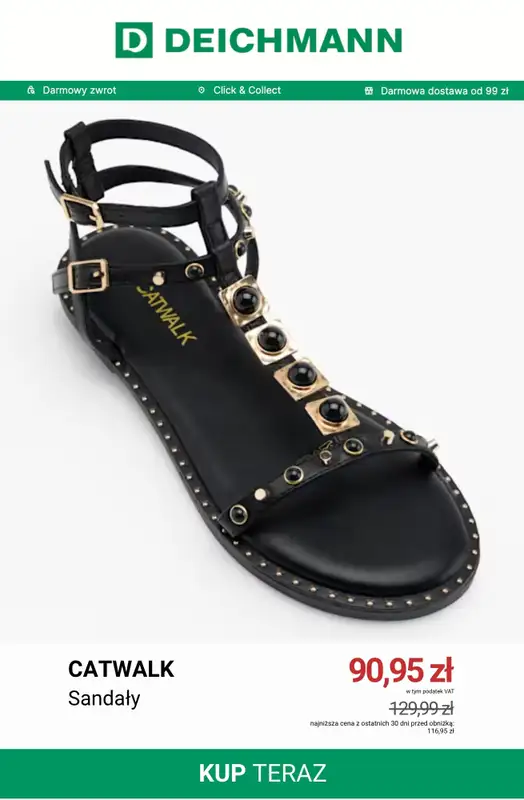 Deichmann - gazetka promocyjna Nowe modele sandałów od piątku 07.08  - strona 2