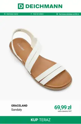 Deichmann - gazetka promocyjna Nowe modele sandałów od piątku 07.08  - strona 6