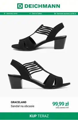 Deichmann - gazetka promocyjna Nowe modele sandałów od piątku 07.08  - strona 9