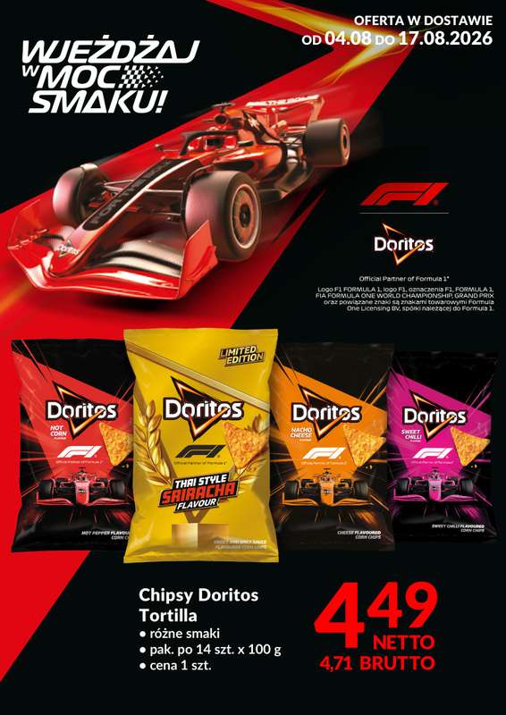 Makro - gazetka promocyjna Ulotka Doritos od piątku 07.08 do poniedziałku 17.08