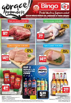 Bingo - gazetka promocyjna Gazetka od wtorku 11.08 do soboty 22.08