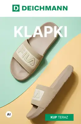 Deichmann - gazetka promocyjna Klapki męskie od soboty 08.08 