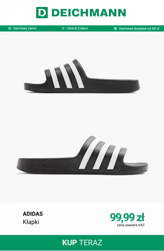 Deichmann - gazetka promocyjna Klapki męskie od soboty 08.08  - strona 6