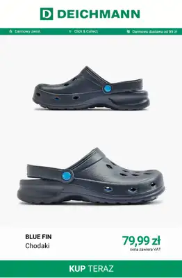 Deichmann - gazetka promocyjna Klapki męskie od soboty 08.08  - strona 10